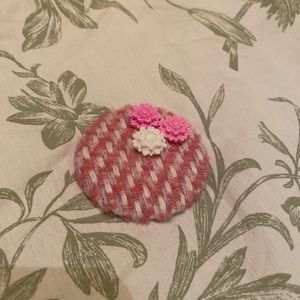 Wool brooch made & bought in Ireland.